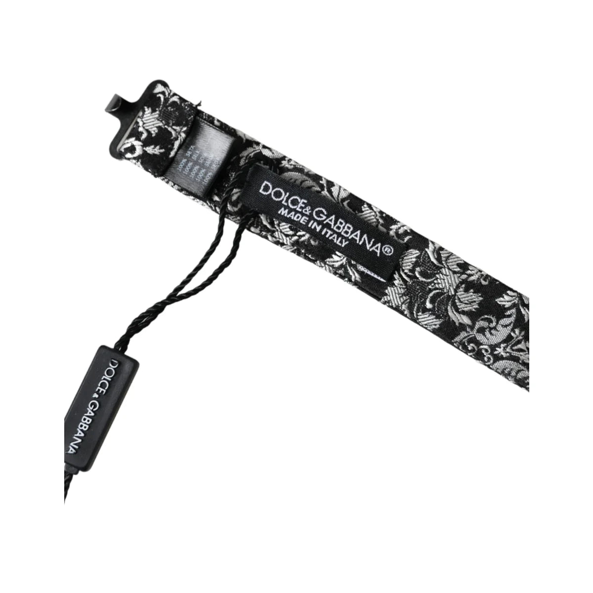 Dolce Gabbana Bow Tie Unleashed Luxury with Signature Metal Clasp &