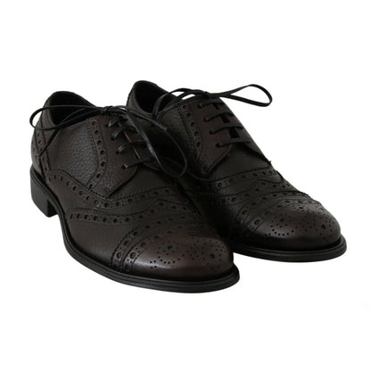 Dolce & Gabbana Brown Bordeaux Shoes Elevate Style