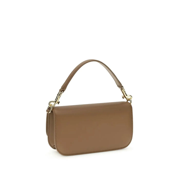Dolce &amp; Gabbana Brown Calf Leather Bos Taurus Handbag