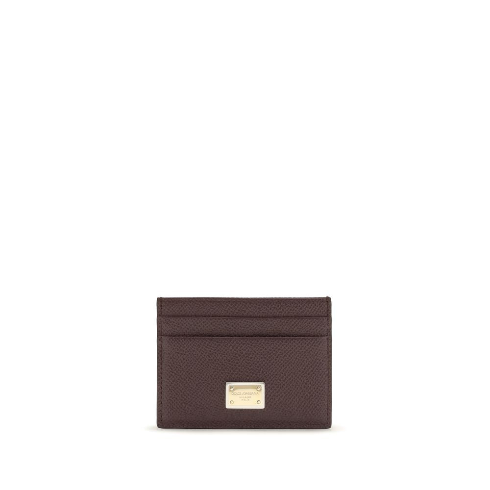 Dolce &amp; Gabbana Brown Calf Leather Bos Taurus Wallet
