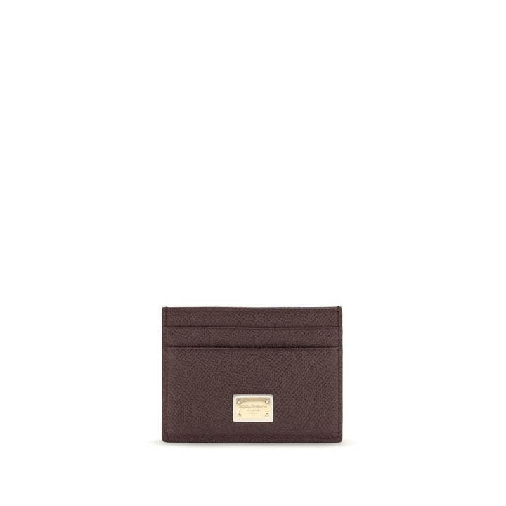 Dolce &amp; Gabbana Brown Calf Leather Bos Taurus Wallet