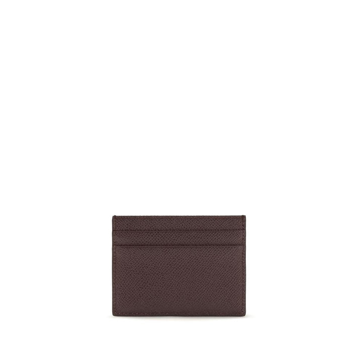 Dolce &amp; Gabbana Brown Calf Leather Bos Taurus Wallet