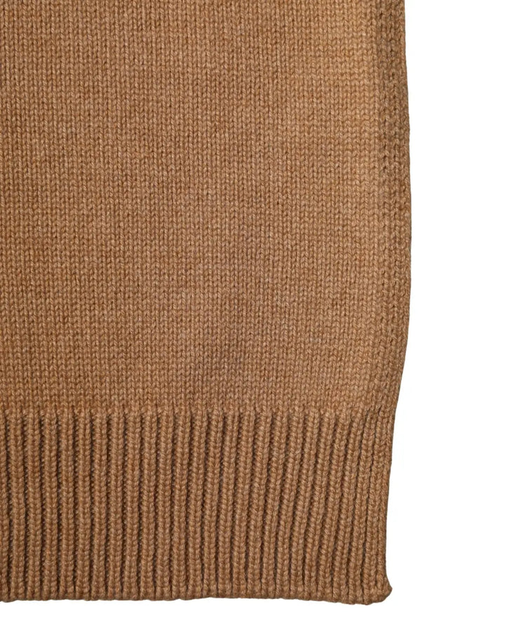 Dolce &amp; Gabbana Brown Cashmere Knitted Foulard 207cm x 29cm Men Scarf