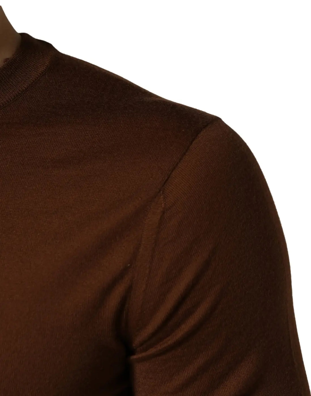 Dolce &amp; Gabbana Brown Cashmere Men Crew Neck Pullover Sweater