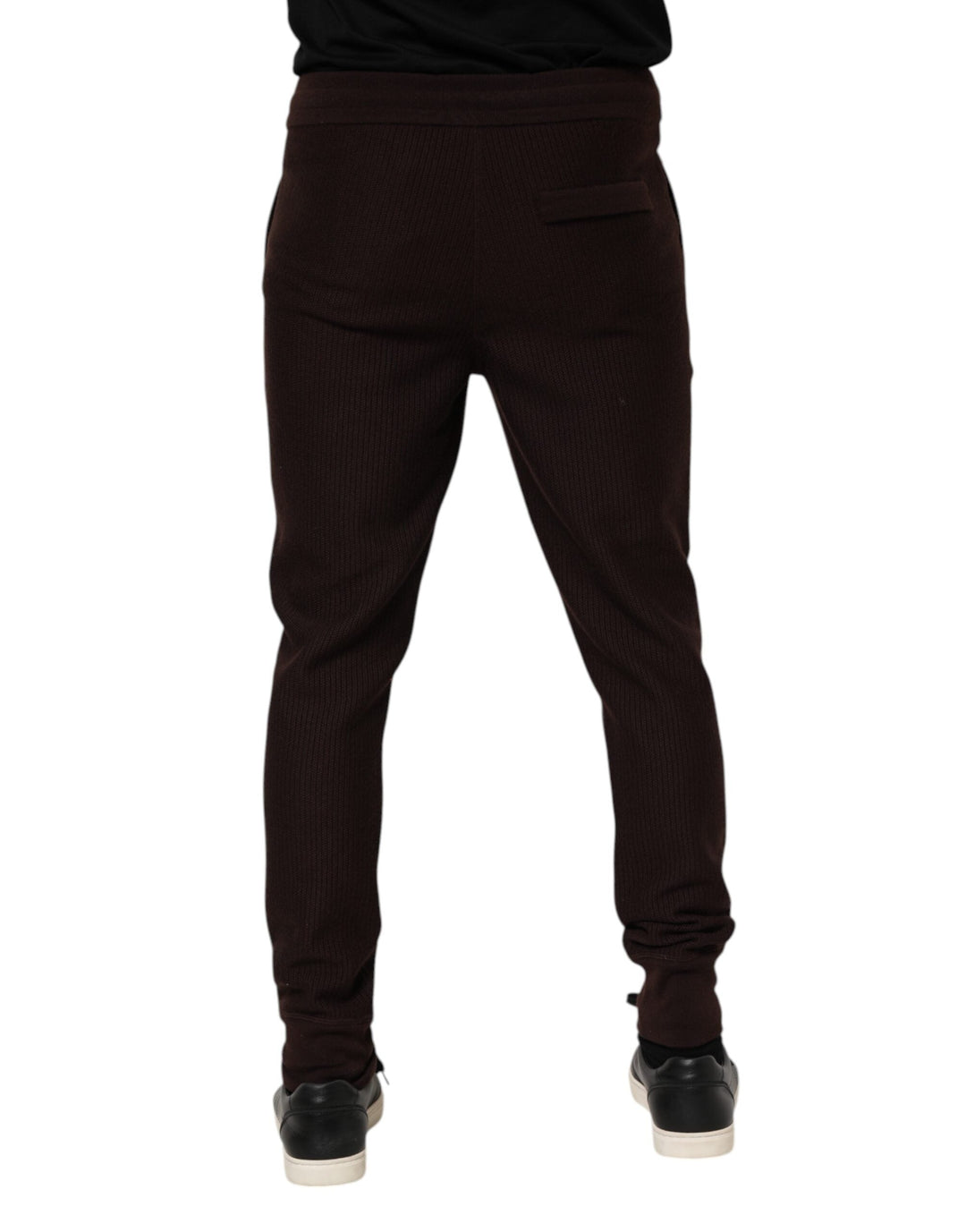 Dolce &amp; Gabbana Brown Cashmere Men Jogger Sweatpants Pants