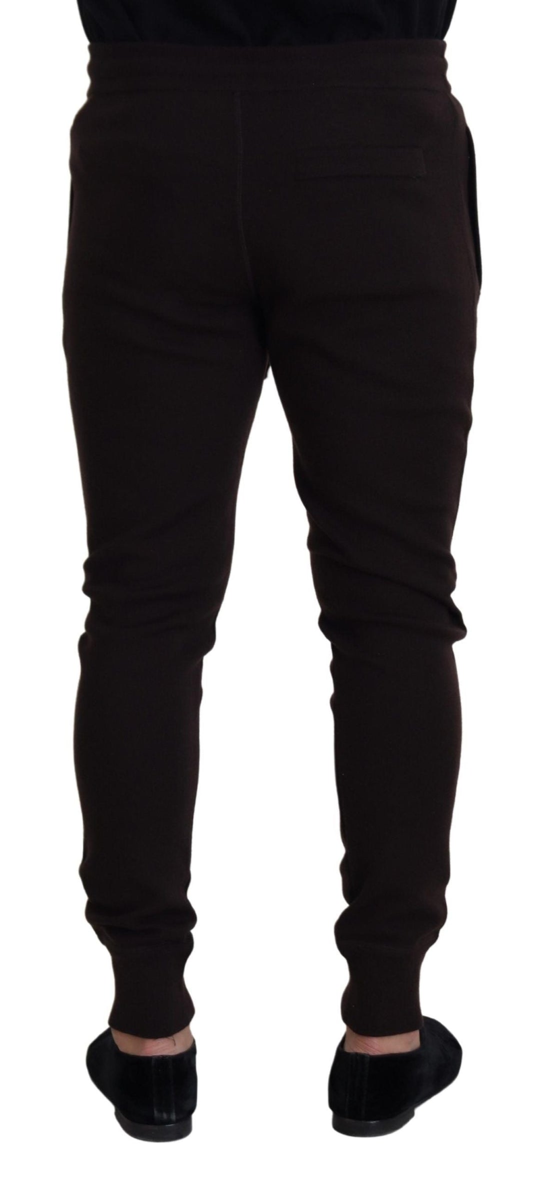 Dolce &amp; Gabbana Brown Cashmere Trousers Bottoms Drawstring Pants