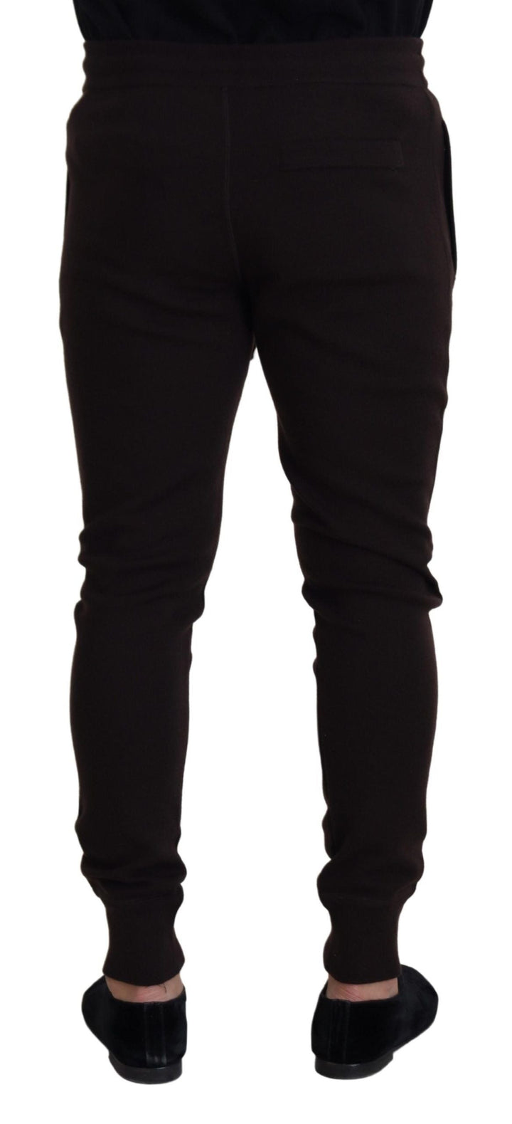 Dolce &amp; Gabbana Brown Cashmere Trousers Bottoms Drawstring Pants