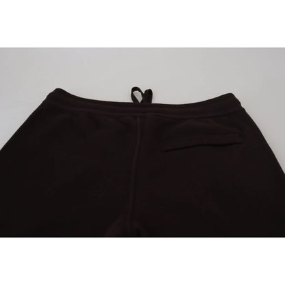Dolce & Gabbana Brown Cashmere Trousers Bottoms Drawstring Pants