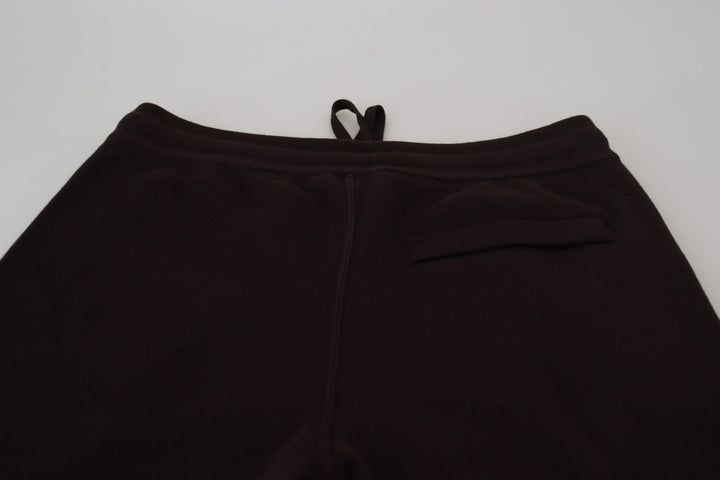 Dolce &amp; Gabbana Brown Cashmere Trousers Bottoms Drawstring Pants