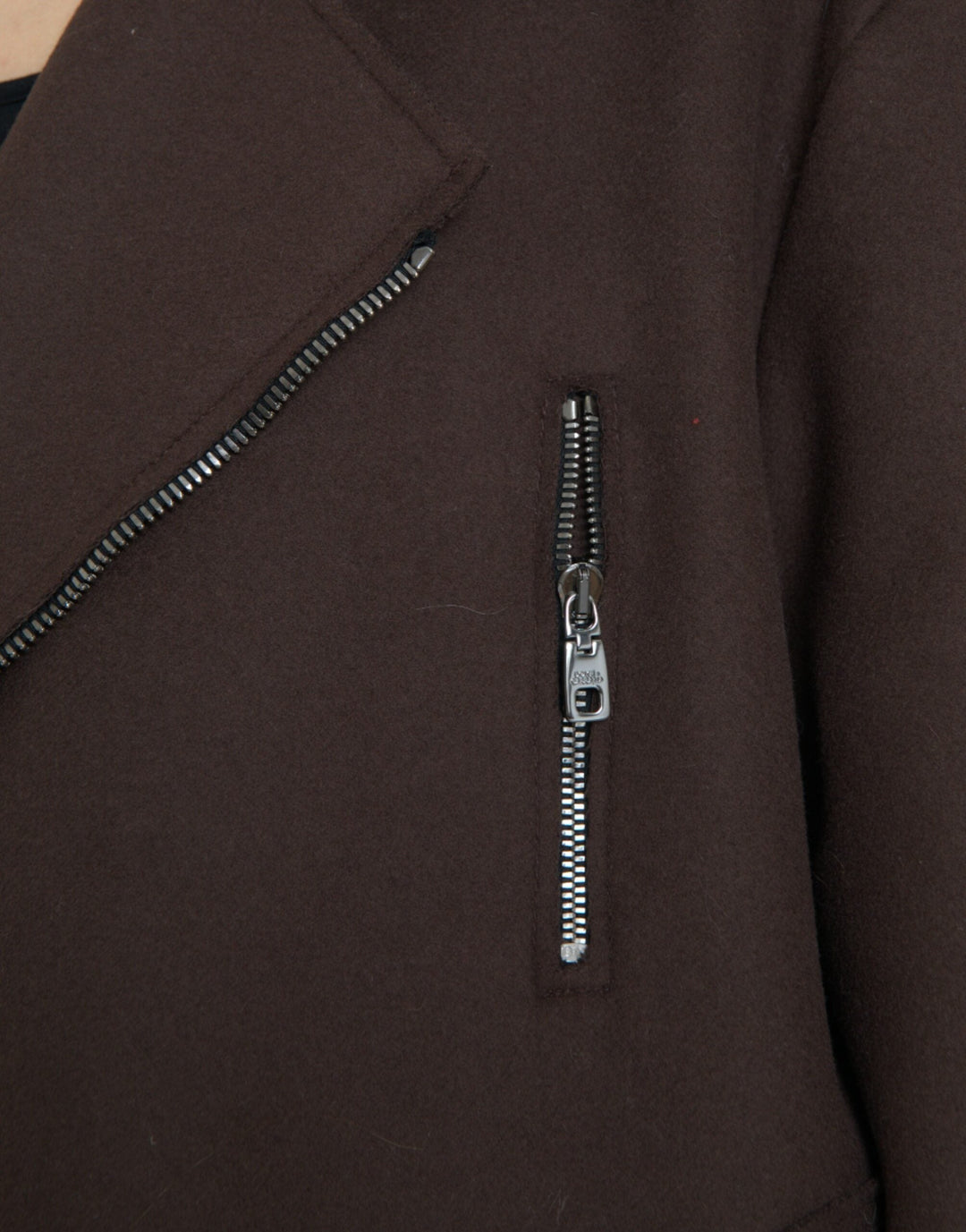 Dolce &amp; Gabbana Bomber Jackets - Brown Coat Short Biker Wool Jacket