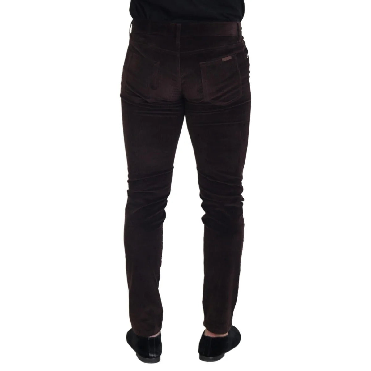 Dolce & Gabbana Brown Corduroy Men Casual Trouser Pants