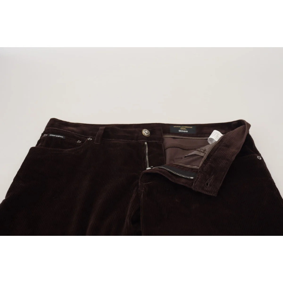 Dolce & Gabbana Brown Corduroy Men Casual Trouser Pants