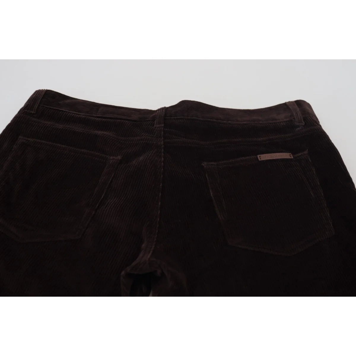 Dolce & Gabbana Brown Corduroy Men Casual Trouser Pants