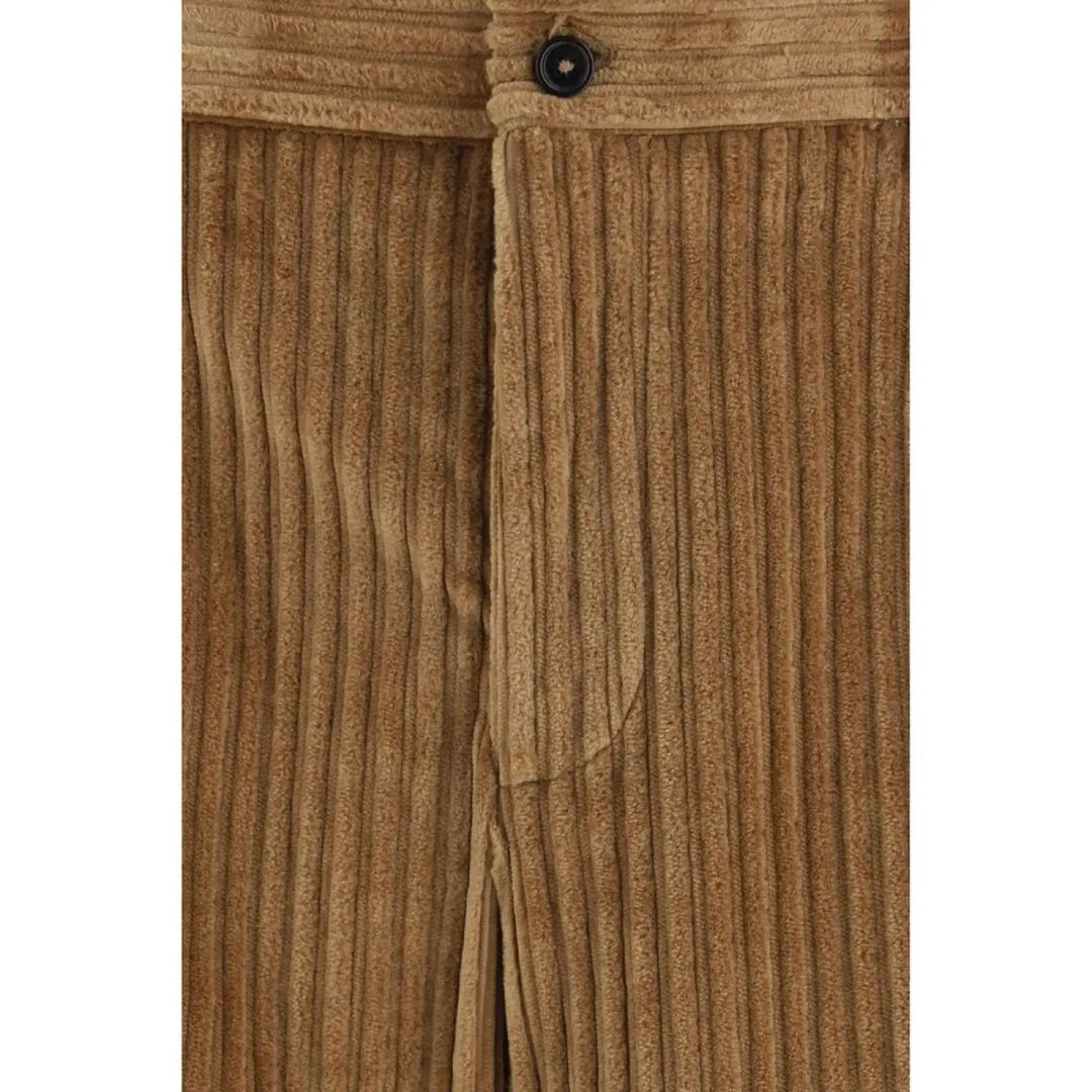 Dolce &amp; Gabbana Brown Cotton Casual Pants