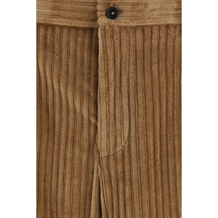 Dolce &amp; Gabbana Brown Cotton Casual Pants
