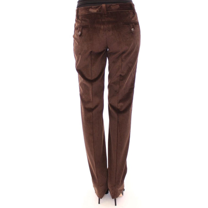 Dolce &amp; Gabbana Brown Cotton Casual Pants