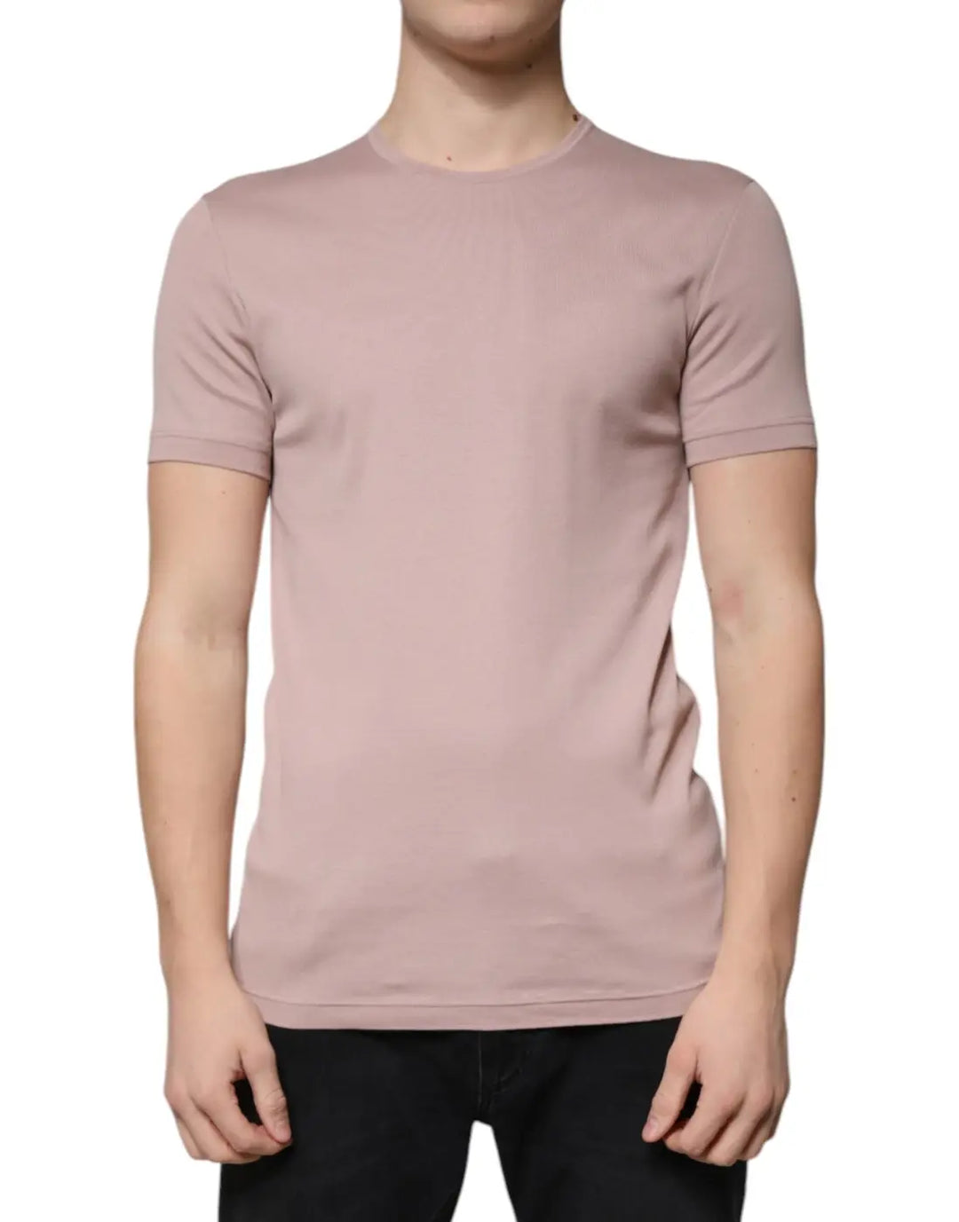 Dolce &amp; Gabbana Brown Cotton Short Sleeves Round Neck T-shirt