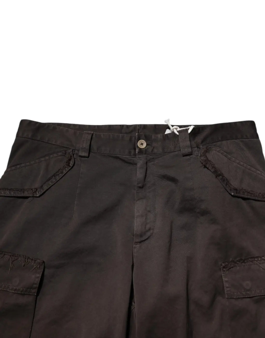Dolce &amp; Gabbana Brown Cotton Stretch Cargo Men Trouser Pants