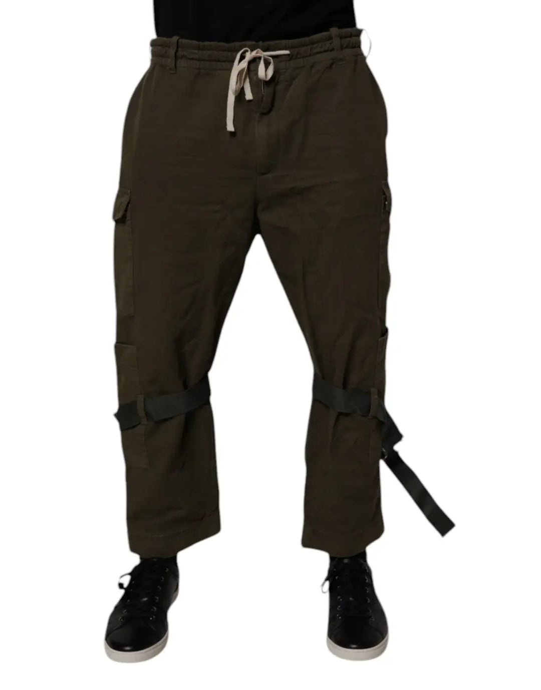 Dolce &amp; Gabbana Brown Cotton Stretch Cargo Pants