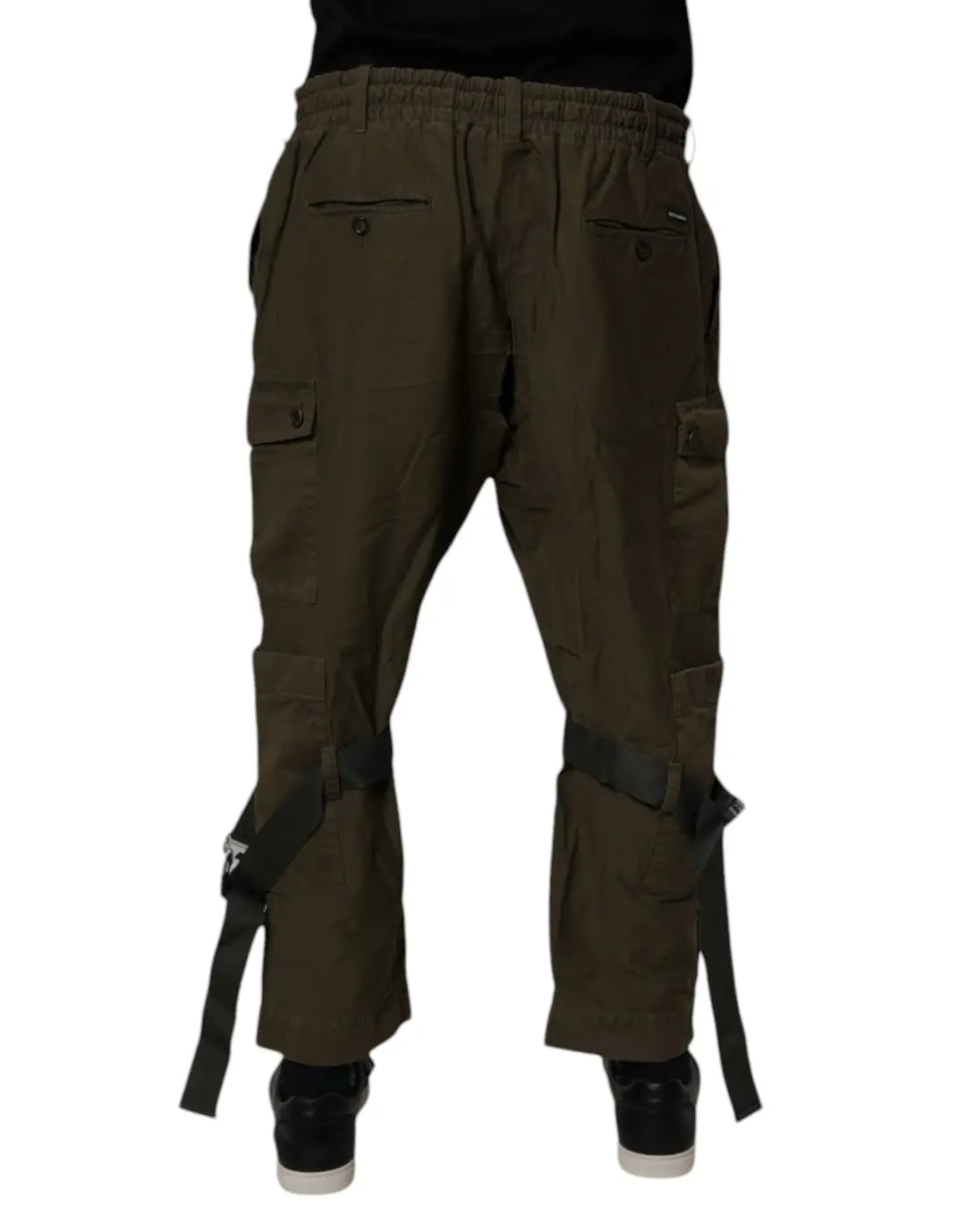 Dolce &amp; Gabbana Brown Cotton Stretch Cargo Pants