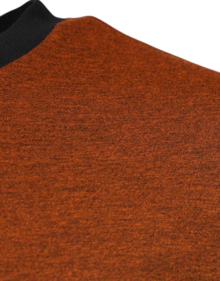 Dolce &amp; Gabbana Brown Dg Logo Polyester Crew Neck T-shirt