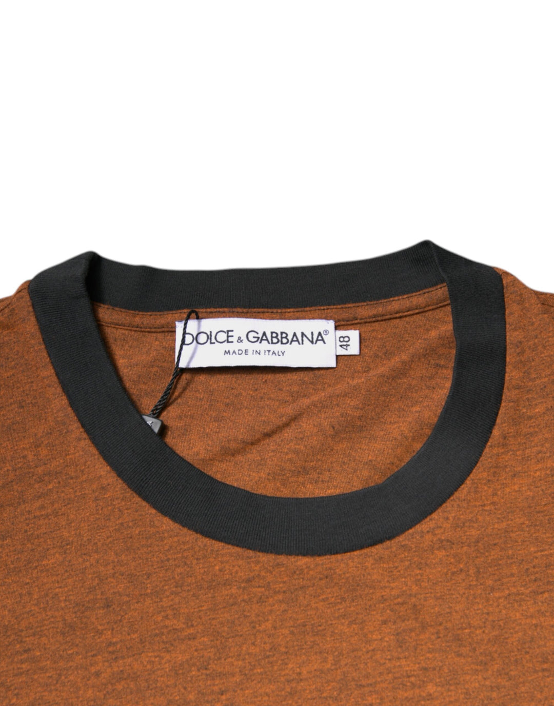Dolce &amp; Gabbana Brown Dg Logo Polyester Crew Neck T-shirt