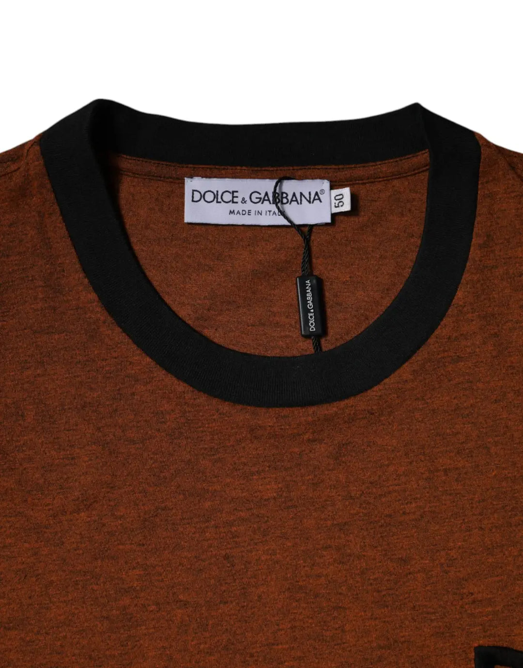 Dolce &amp; Gabbana Brown DG Logo Polyester Crew Neck T-shirt