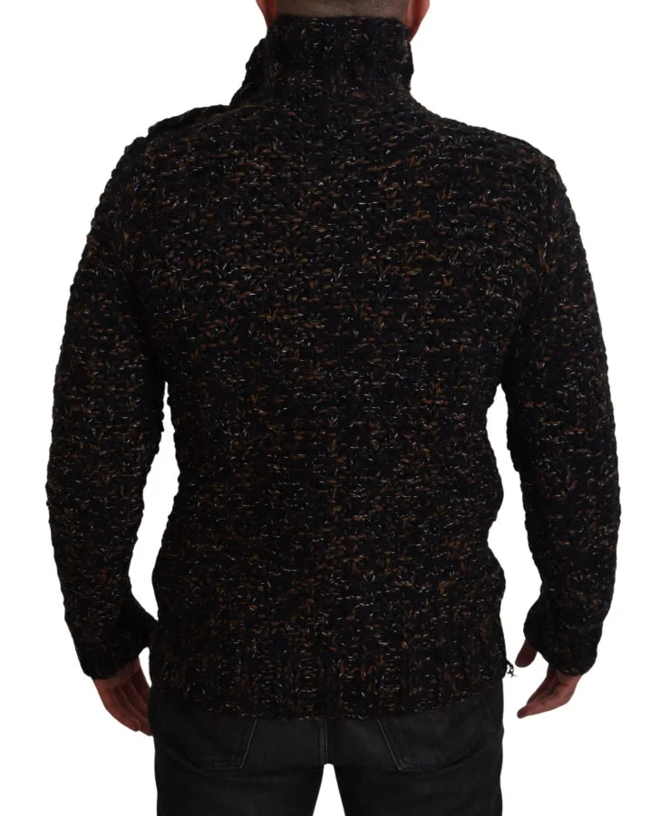 Dolce &amp; Gabbana Brown Fatto A Mano Turtleneck Pullover Sweater