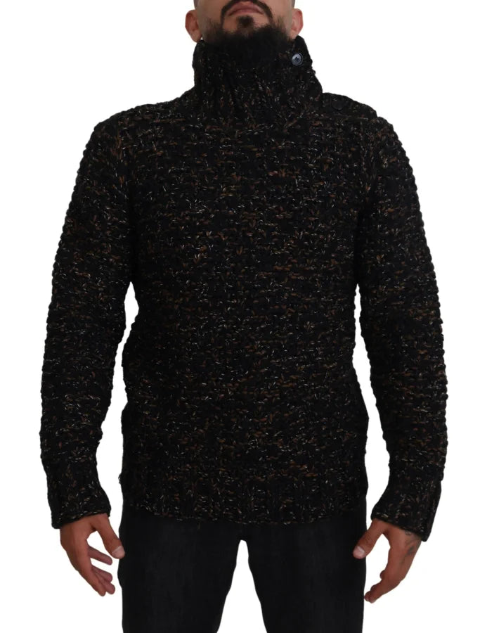 Dolce &amp; Gabbana Brown Fatto A Mano Turtleneck Pullover Sweater