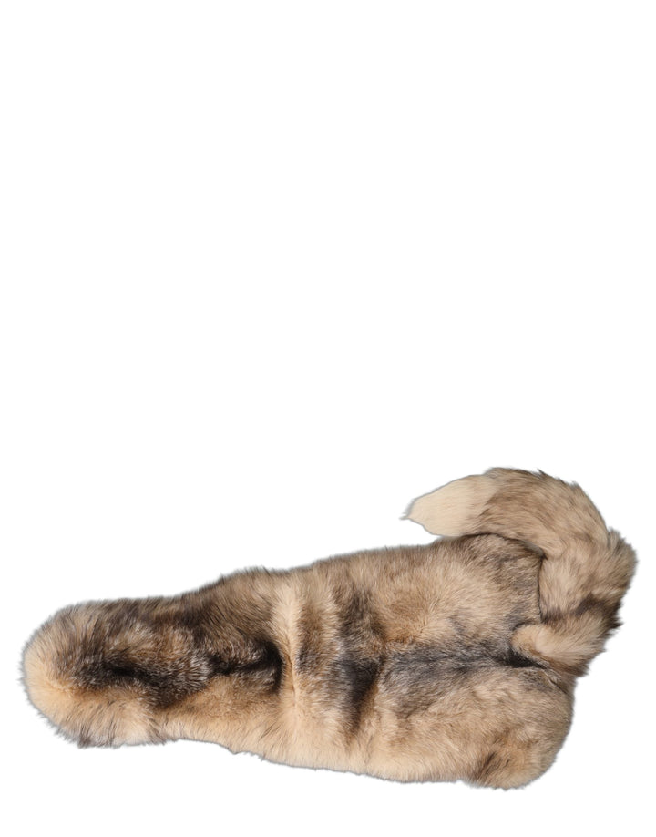 Dolce &amp; Gabbana Brown Frost Fox Fur Neck Warmer Winter Scarf