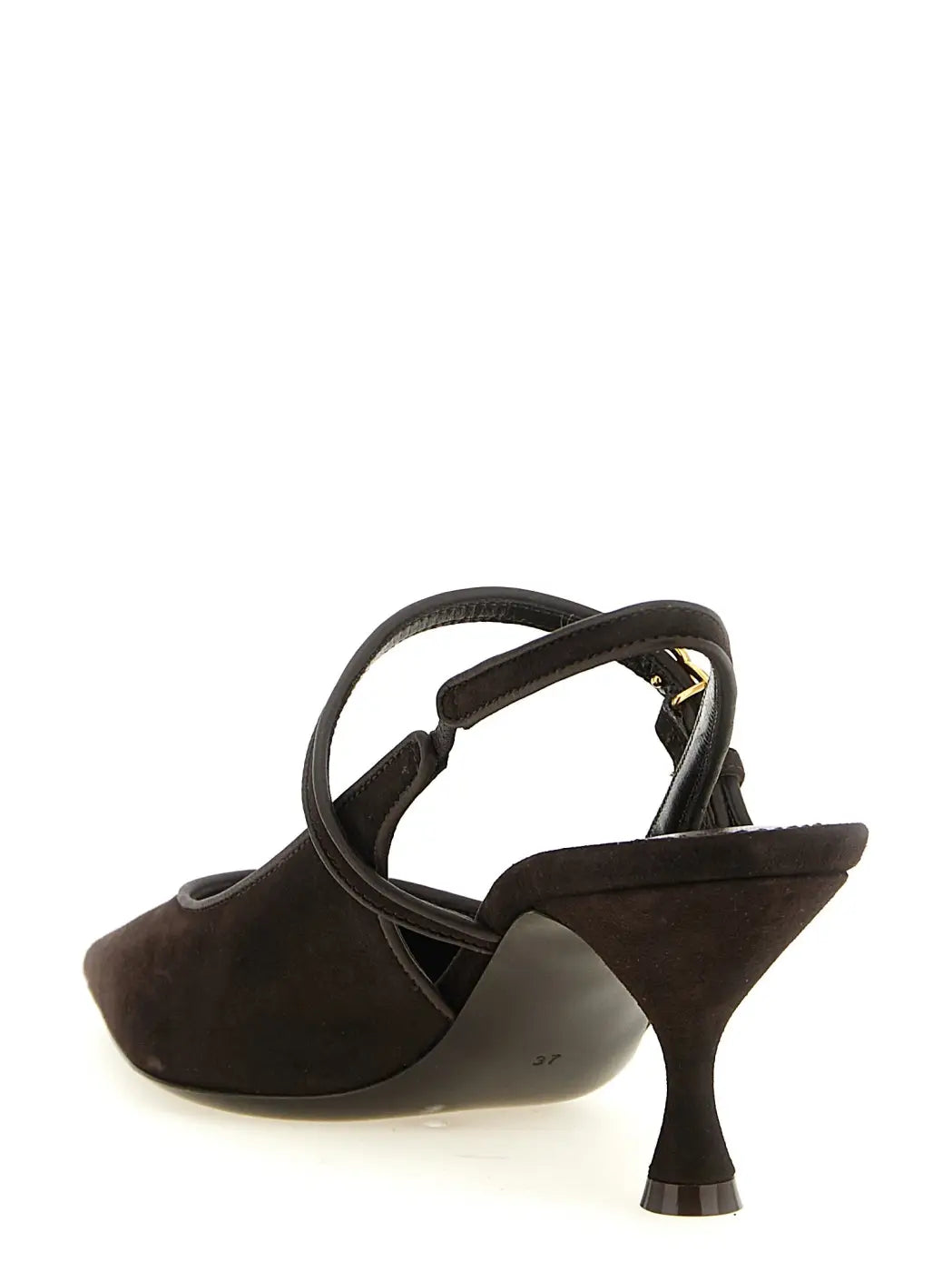 Dolce &amp; Gabbana Brown Goatskin Mid Heel Pumps