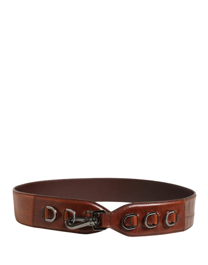 Dolce &amp; Gabbana Brown Horse Velvet Leather Bag Accessory Shoulder Strap