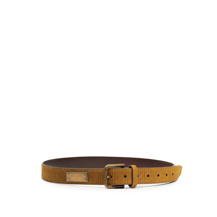 Dolce &amp; Gabbana Brown Leather Regular Belt