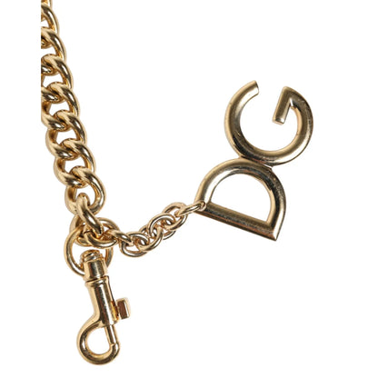 Dolce Gabbana Brown Leather Shoulder Strap with Lobster Clasps &