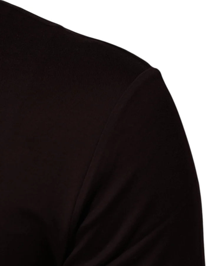 Dolce &amp; Gabbana Brown Logo Plaque Cotton Crew Neck T-shirt