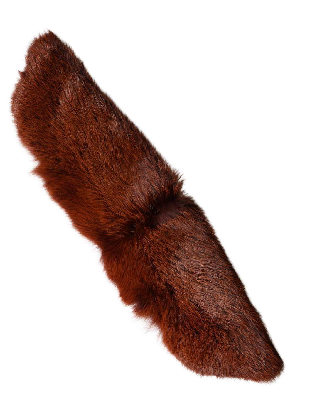 Dolce &amp; Gabbana Brown Mink Fur Collar Women Neck Wrap 60cm x 14cm Scarf