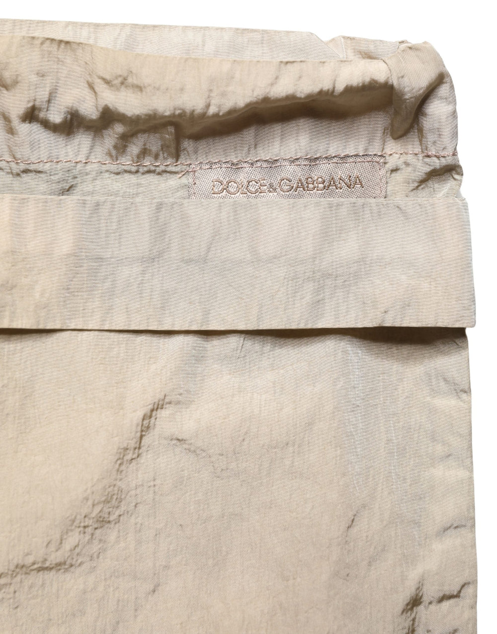 Dolce & Gabbana Brown Nylon Drawstring Swim Shorts Swimwear