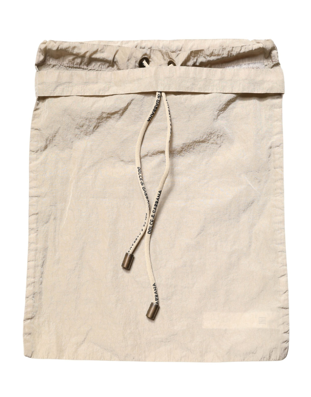 Dolce &amp; Gabbana Brown Nylon Drawstring Swim Shorts Swimwear