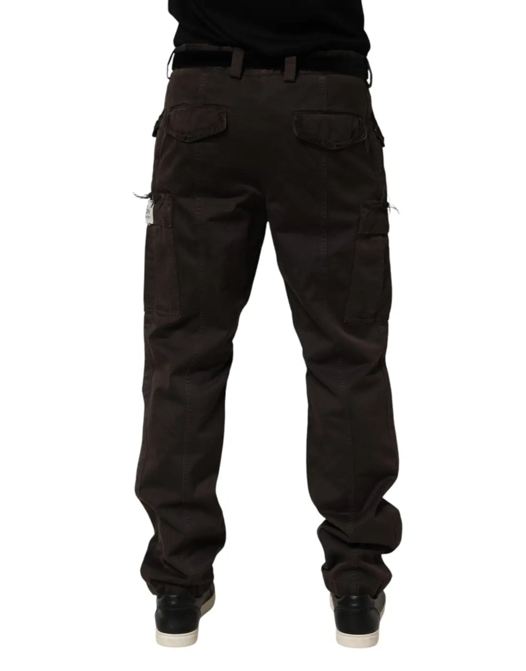 Dolce &amp; Gabbana Brown Re- Edition Cotton Men Cargo Pants