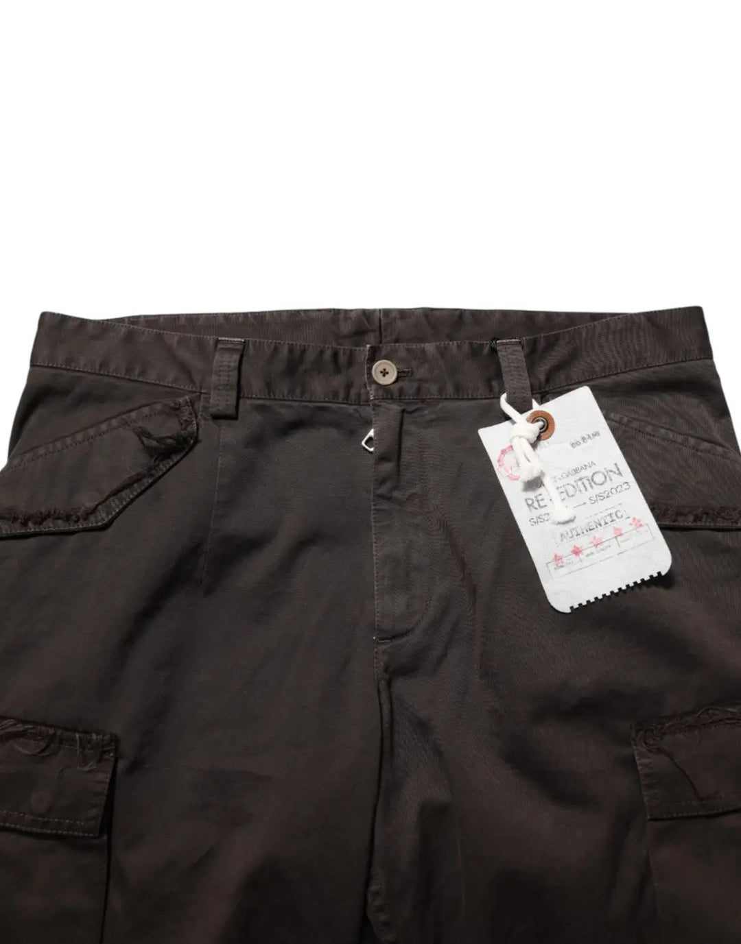 Dolce &amp; Gabbana Brown Re- Edition Cotton Men Cargo Pants