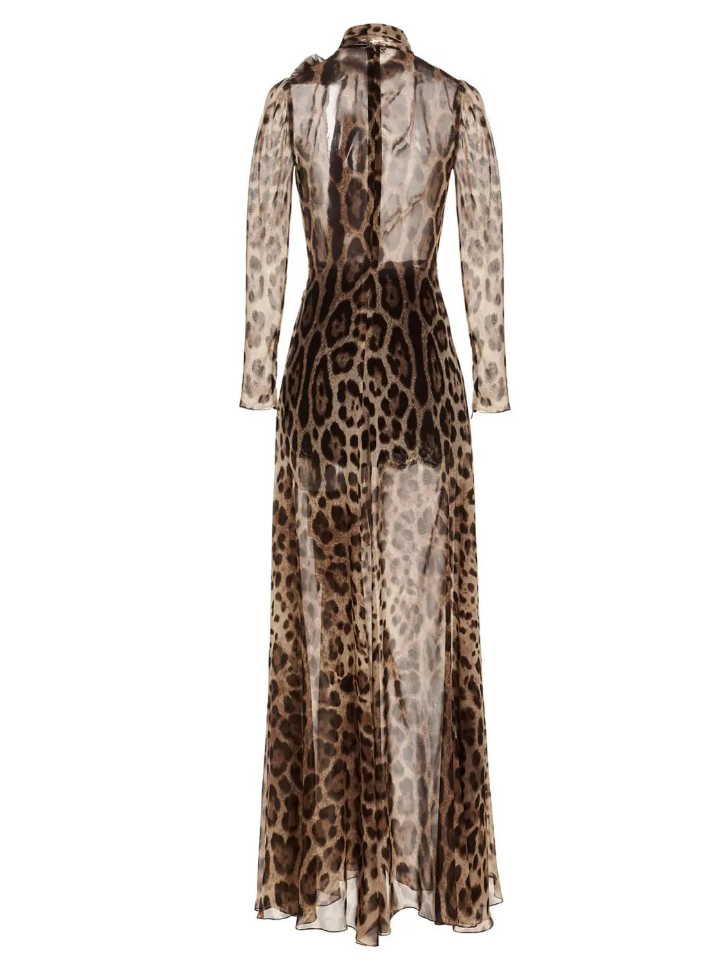 Dolce &amp; Gabbana Brown Silk Casual Dress
