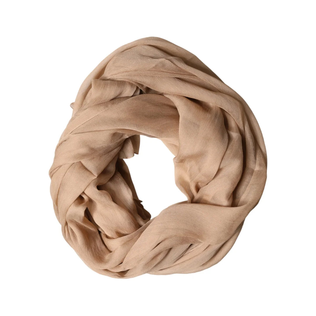 Dolce &amp; Gabbana Brown Silk Stole Neck Wrap Shawl Men Scarf