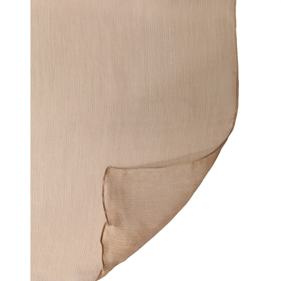 Dolce &amp; Gabbana Brown Silk Stole Neck Wrap Shawl Men Scarf