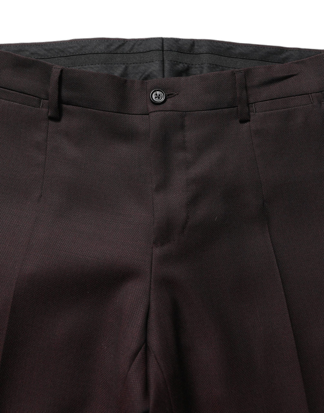 Dolce &amp; Gabbana Brown Straight Leg Dress Silk Trousers Pants
