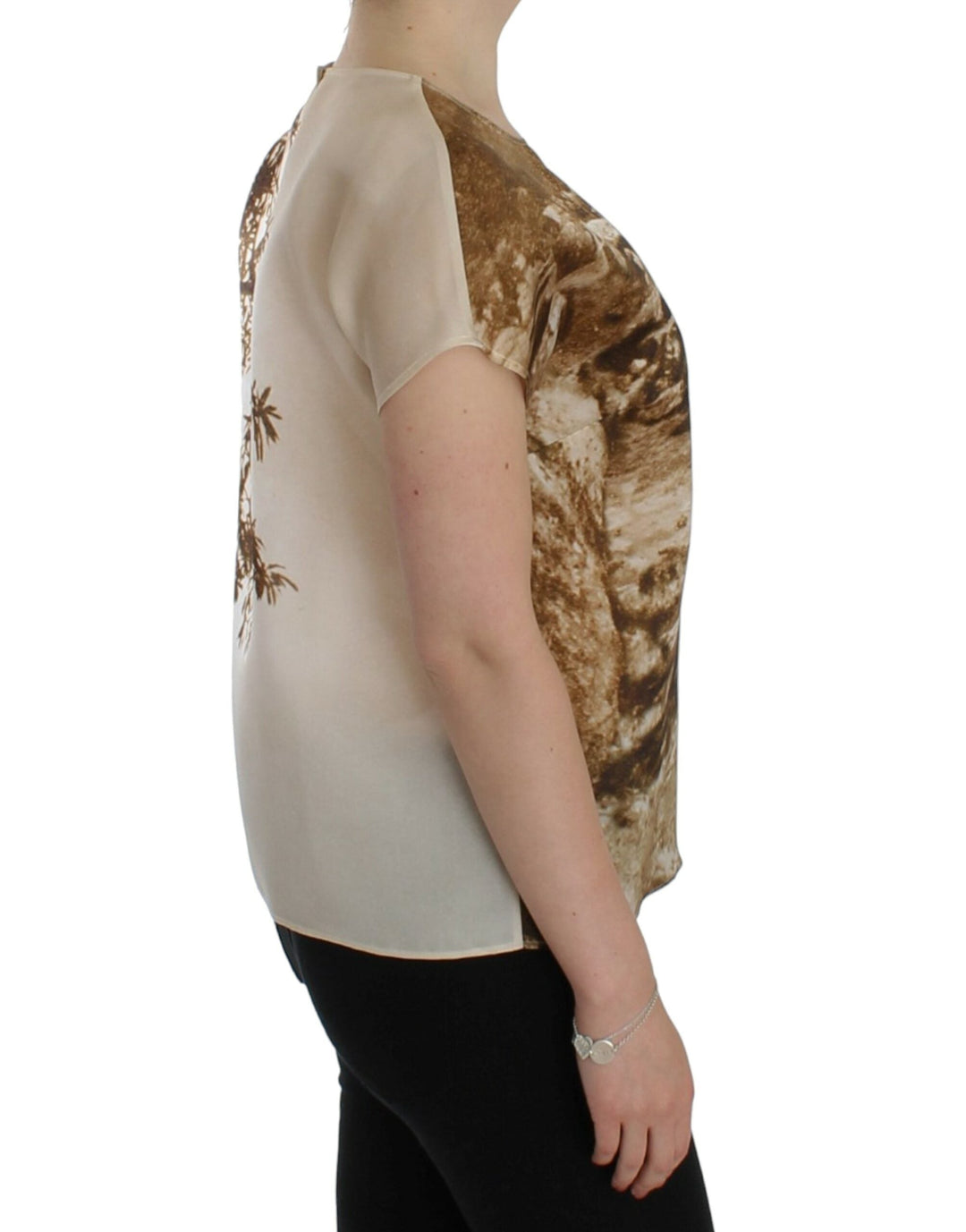 Dolce &amp; Gabbana - Brown Taormina silk blouse