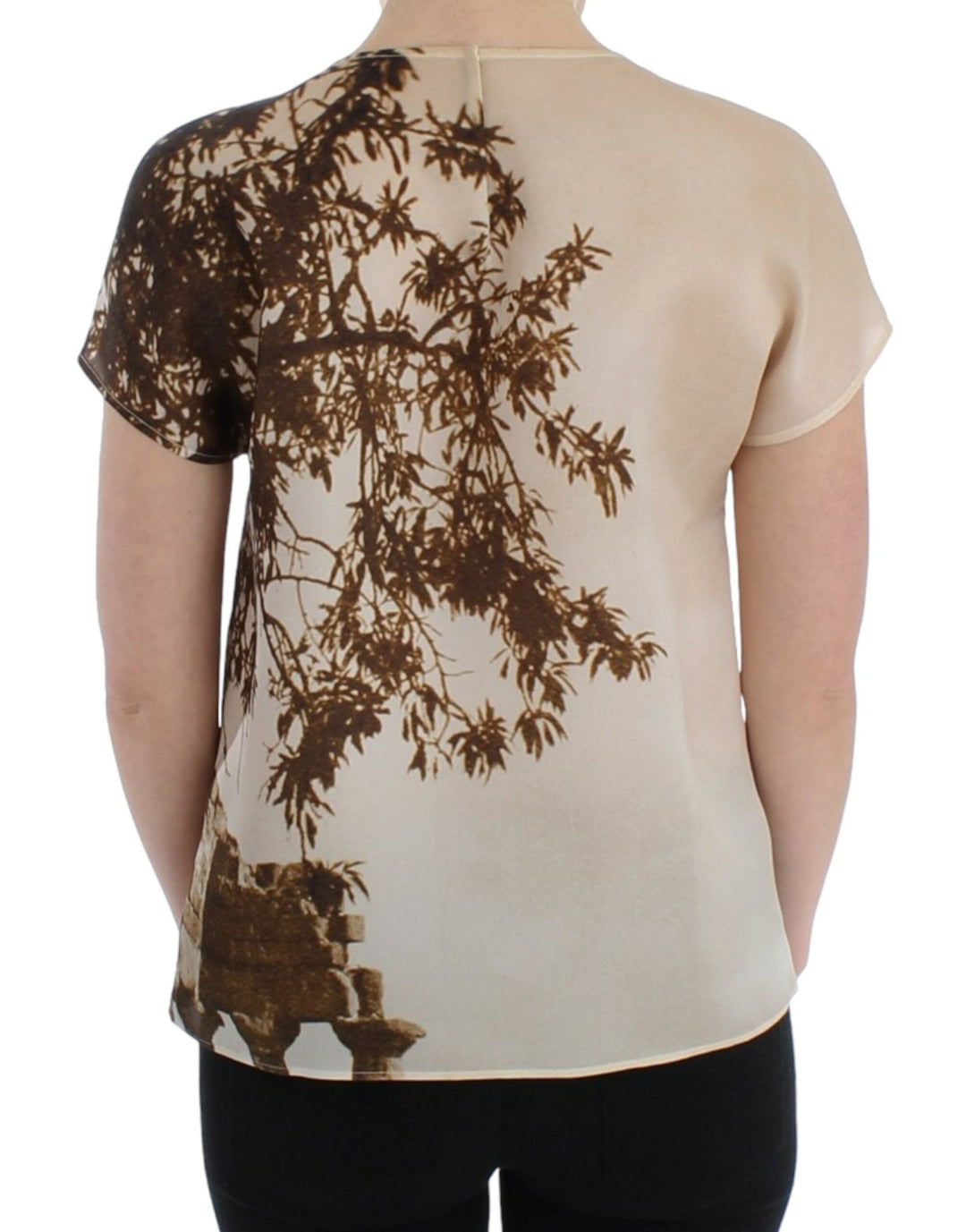 Dolce &amp; Gabbana - Brown Taormina silk blouse