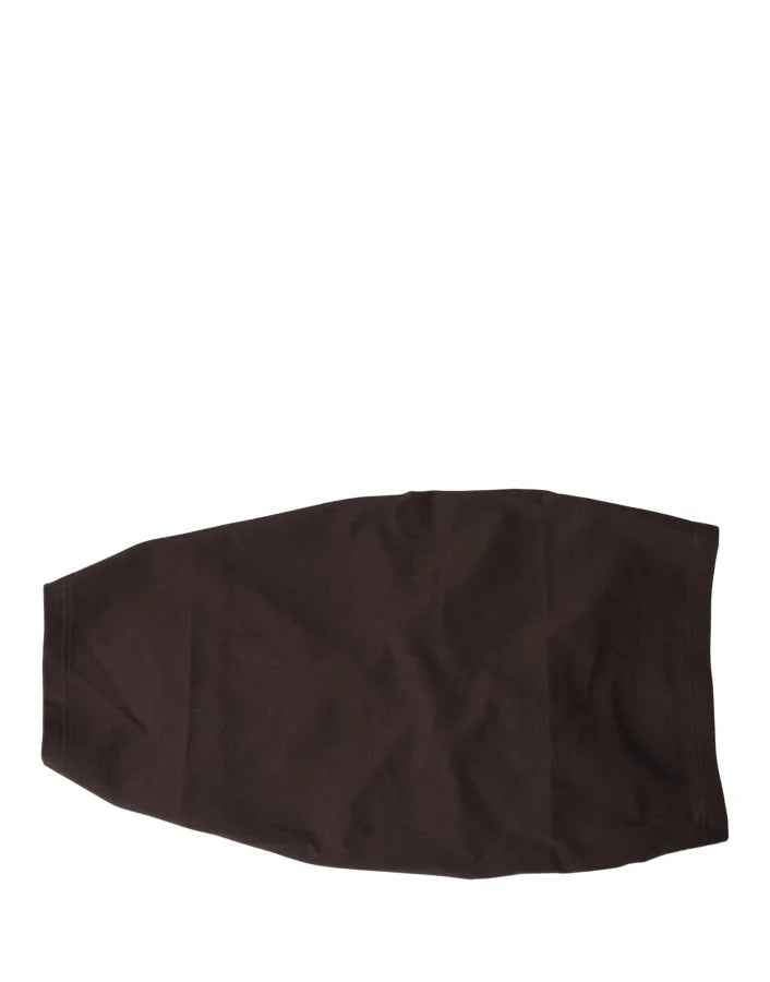Dolce &amp; Gabbana Brown Viscose Wide Belt Waist Cummerband Men
