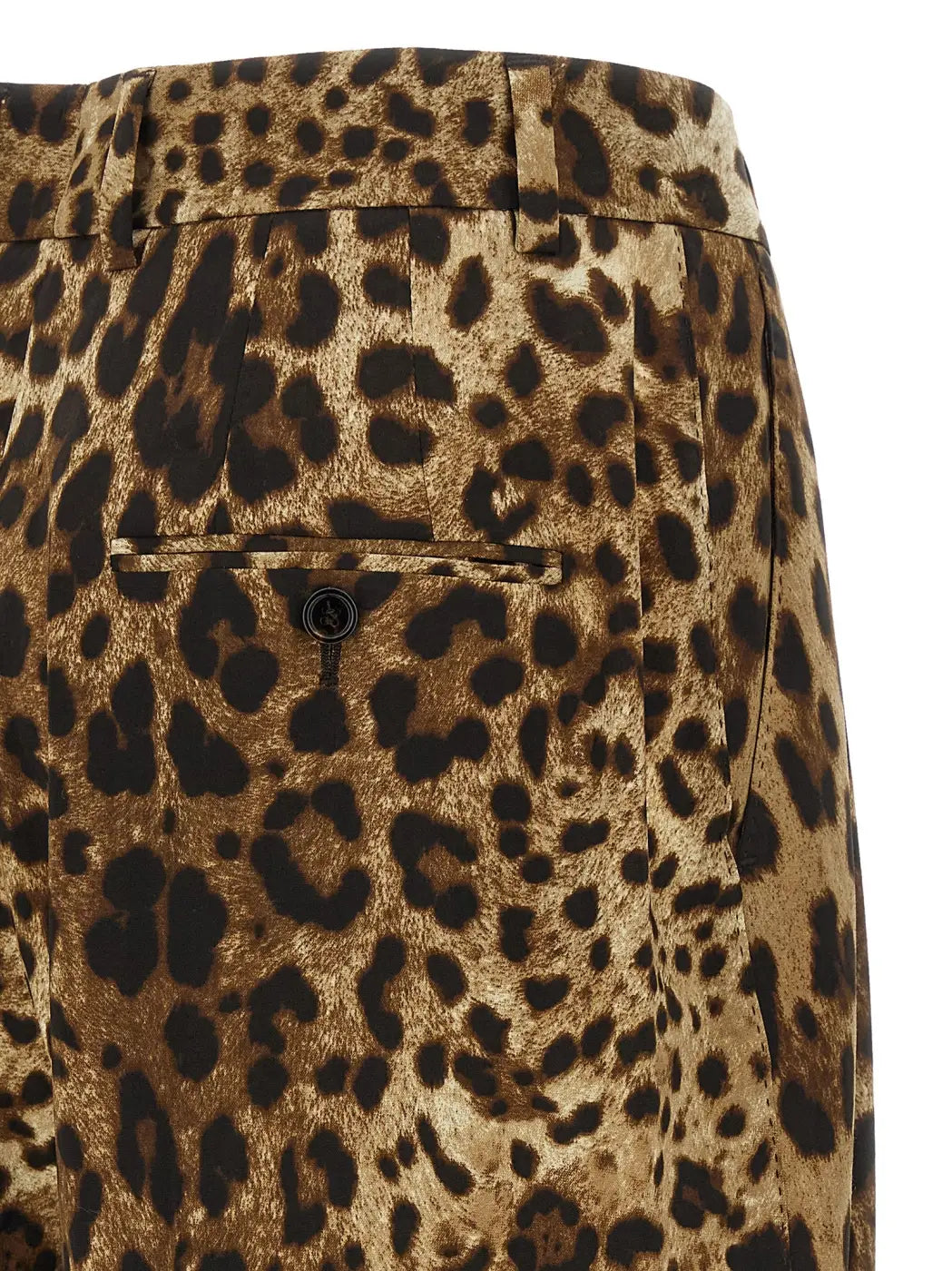 Dolce &amp; Gabbana Brown Wool Casual Pants