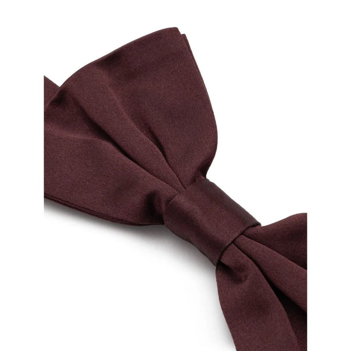 Dolce &amp; Gabbana Burgundy Silk Bowtie