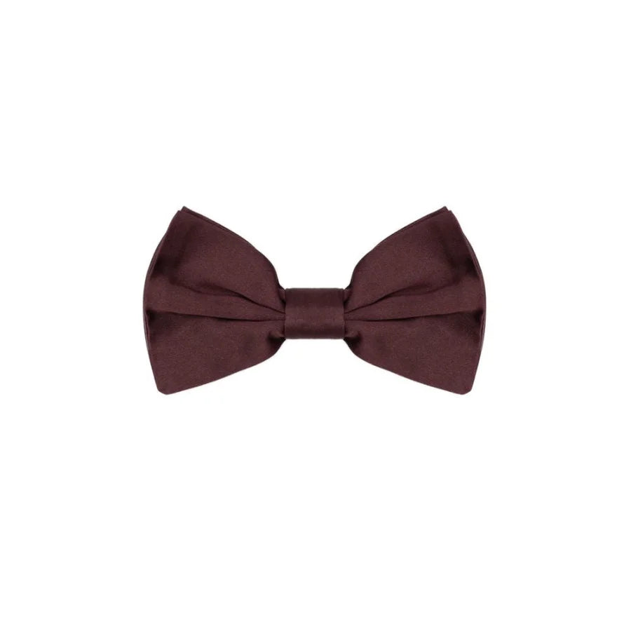 Dolce &amp; Gabbana Burgundy Silk Bowtie